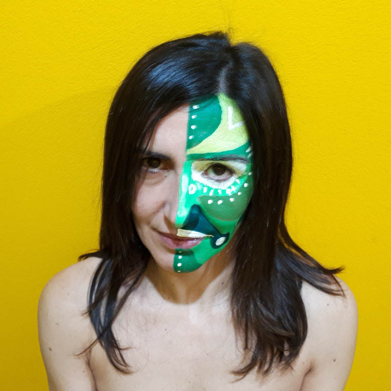 Bozza della performance "Le maschere non fanno paura" di Barbara Picci