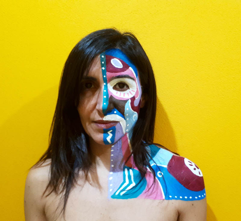 Bozza della performance "Le maschere non fanno paura" di Barbara Picci