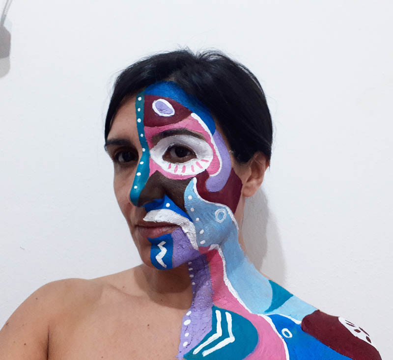 Bozza della performance "Le maschere non fanno paura" di Barbara Picci