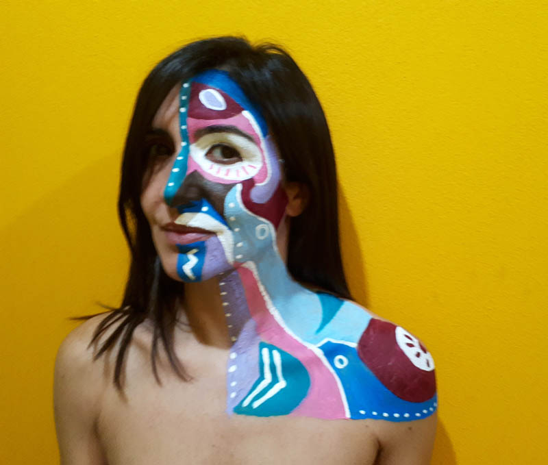 Bozza della performance "Le maschere non fanno paura" di Barbara Picci