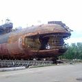 La prua del sottomarino russo K-84 Yekaterinburg (Delta IV SSBN) dopo l’incendio del 2011