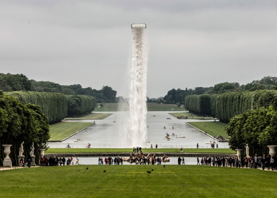 Waterfall (2016) by Olafur Eliasson @ Grand Canal at the Palace of Versailles