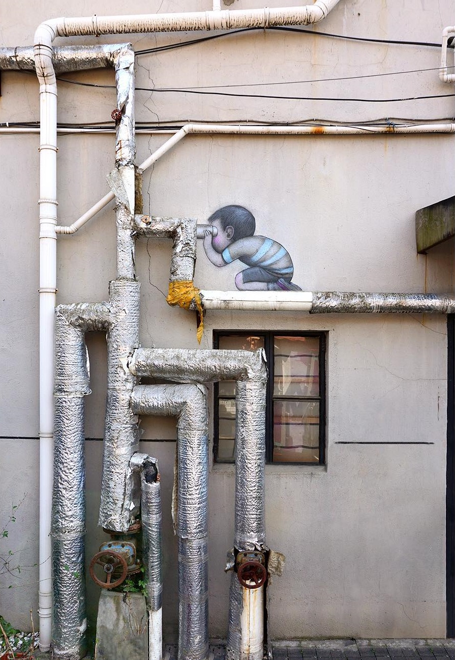 "Periscopes" by Seth Globepainter @Shanghai, China