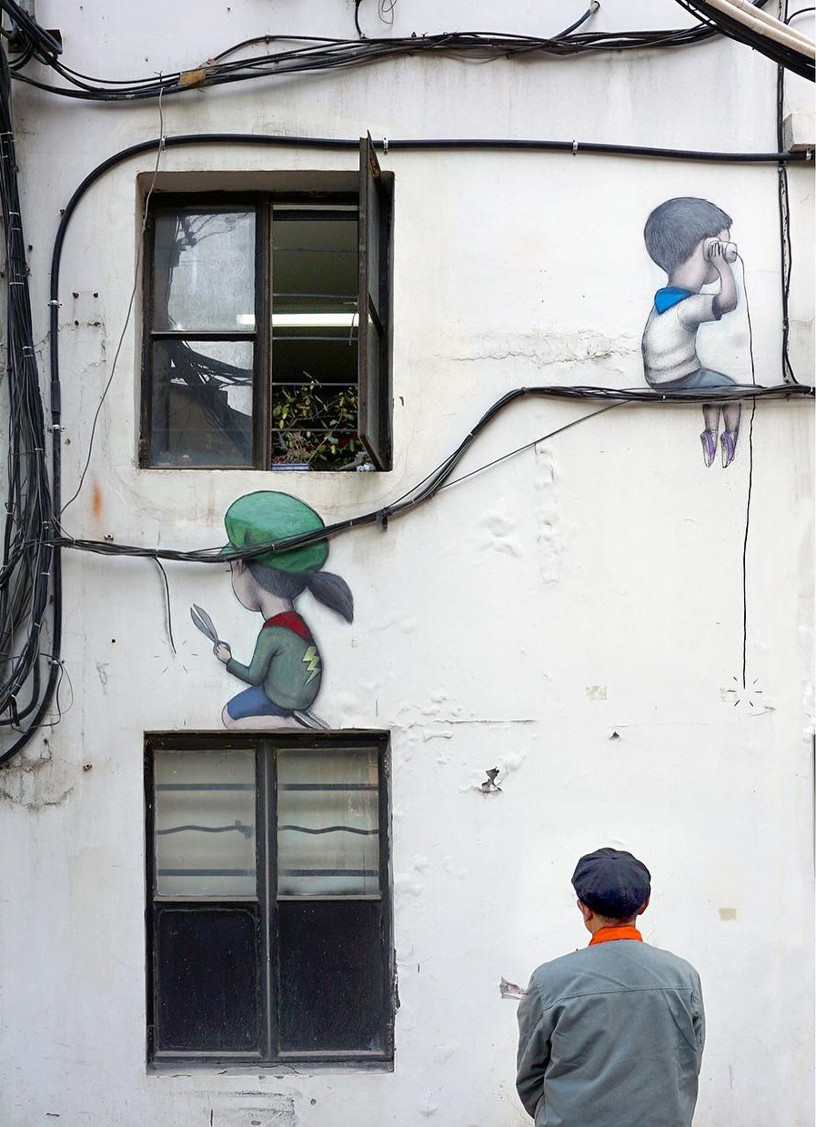 "Social media" by Seth Globepainter @Shanghai, China