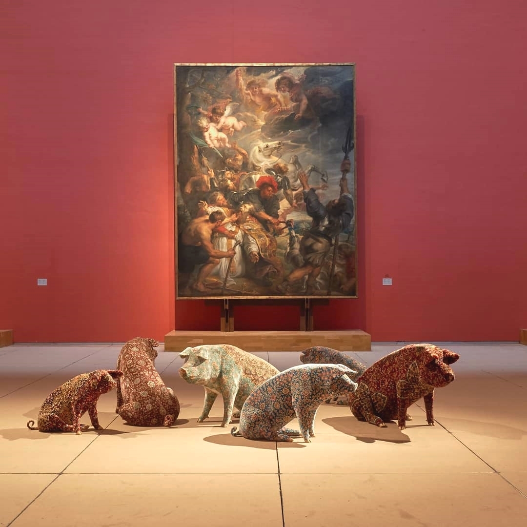 Mixing new & old with Wim Delvoye vs the Old Masters in the Royal Museums of Fine Arts in Brussels