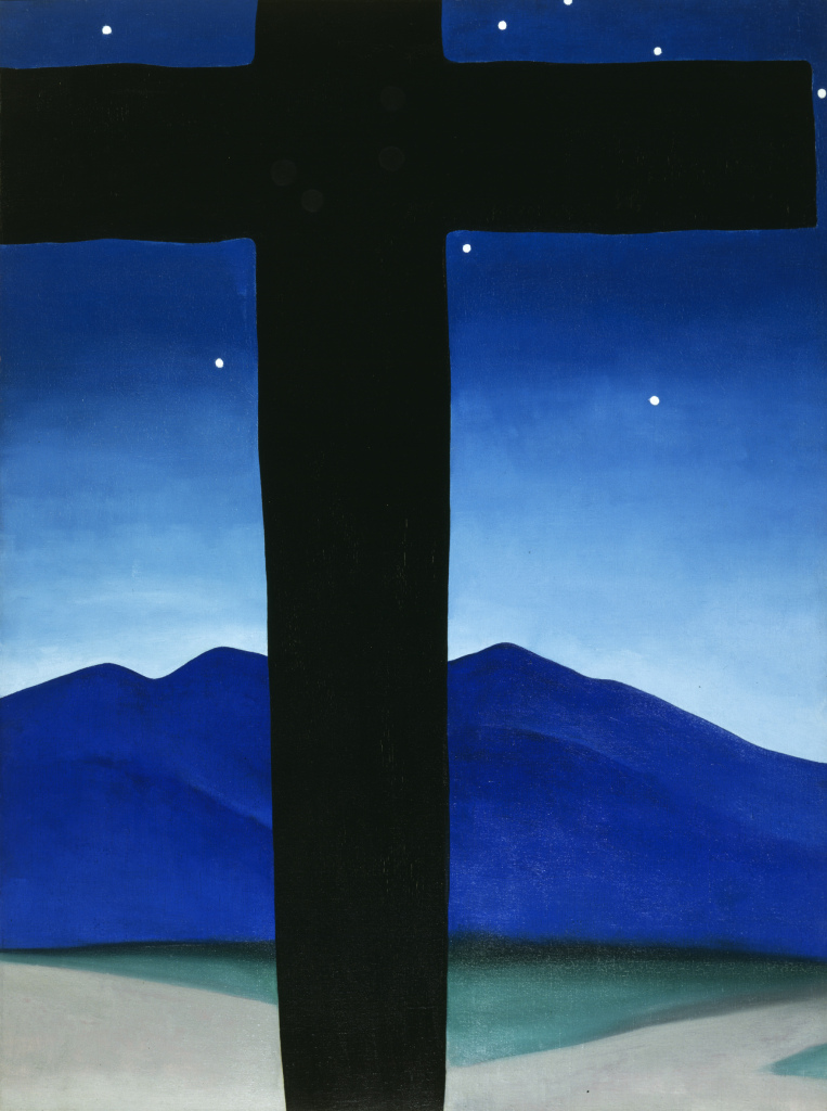Black Cross with Stars and Blue c/o Georgia O’Keeffe Museum/DACS London