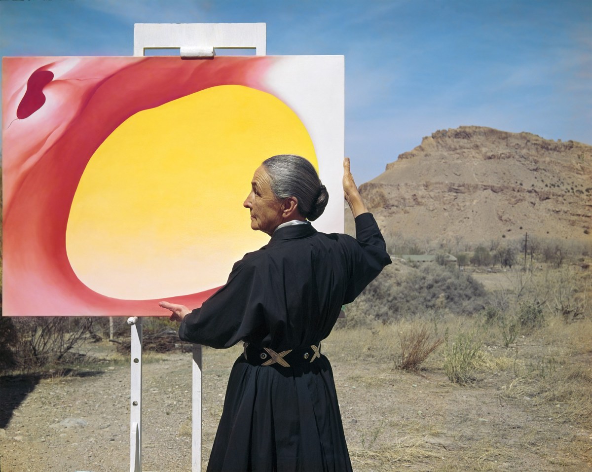 Georgia O'Keeffe con Pelvis Series Red With Yellow, 1960