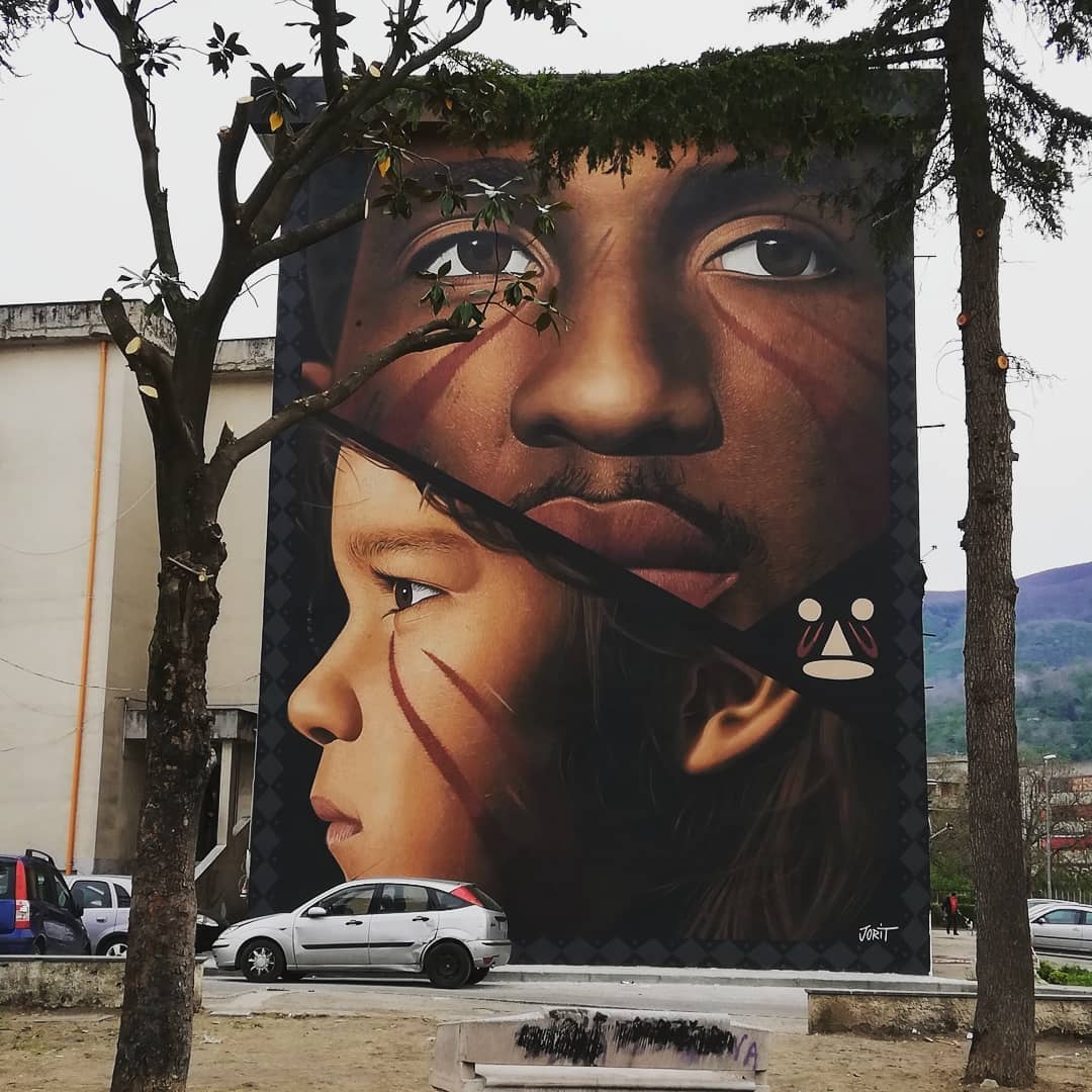 Jorit Agoch @Palma Campania, Italy