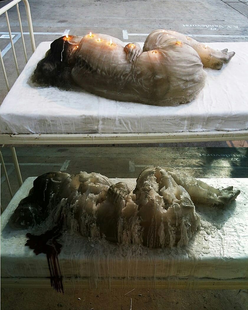 Human Candle by Lenn Cox + Jp Scheen