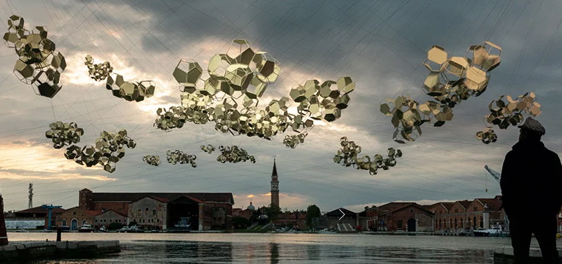 Aero(s)cene by Tomás Saraceno @ Biennale Arte 2019 - Image © Studio Tomás Saraceno