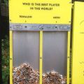 Hubbub, an environmental charity in the UK, wants to encourage people to dispose of their garbage in a proper manner. So it created a series of urban trash cans that make disposing of litter fun. In this case, people can vote with their cigarette butts for whom they think is the greatest soccer player in the world: Lionel Messi or Cristiano Ronaldo. The managers can also swap out the question for others that encourages debate and thus proper garbage disposal.