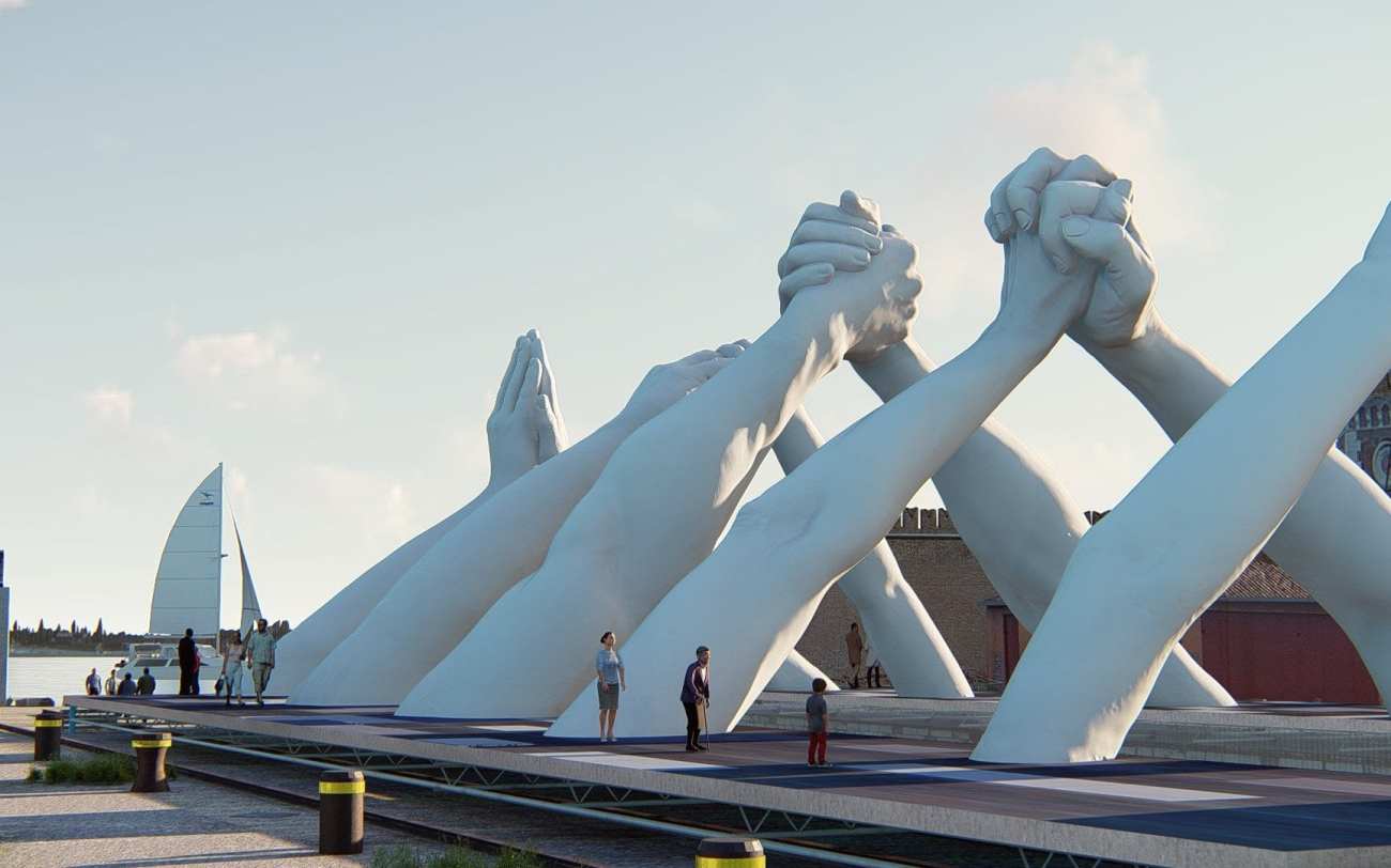 Lorenzo Quinn @ Biennale di Venezia 2019