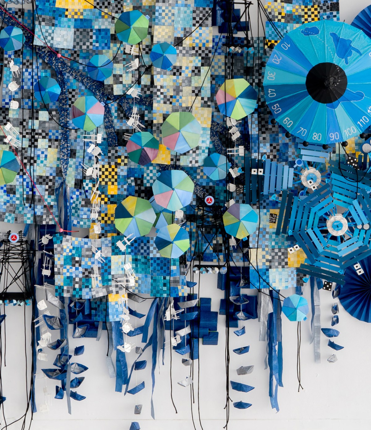 “The Burden of Every Drop” (detail) by Nathalie Miebach