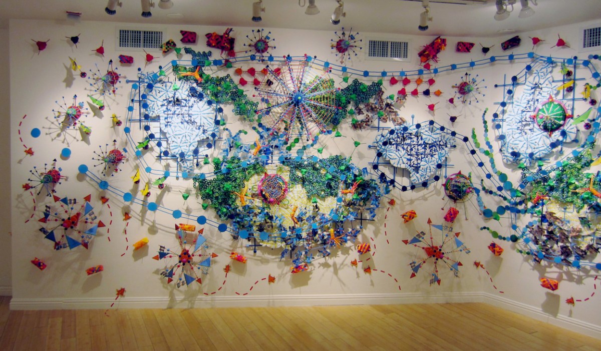 “Changing Waters” by Nathalie Miebach