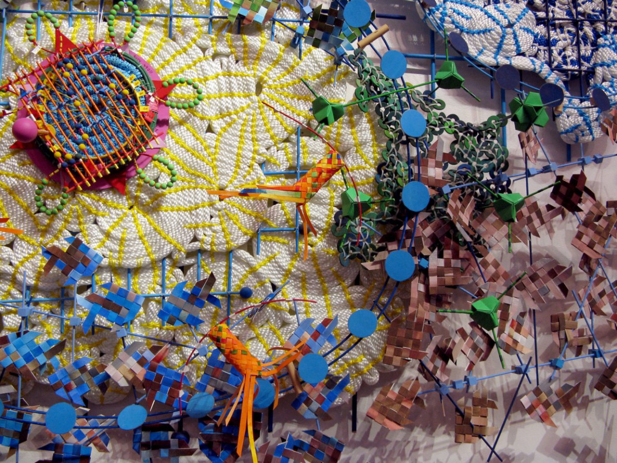 “Changing Waters” (detail) by Nathalie Miebach