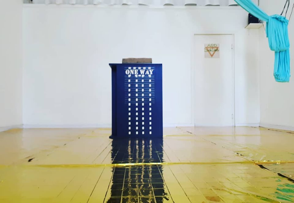 Festival Sant'Arte a San Sperate - Installazione per il progetto One Way di Leonardo Boscani e Rita Delogu