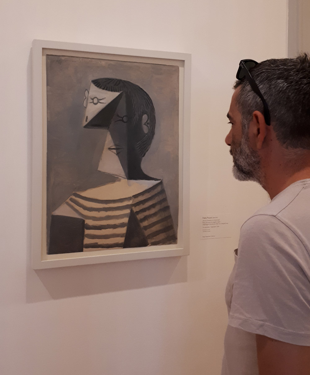 "Buste d'homme en tricot rayé" (1939) by Pablo Picasso @ Collezione Peggy Guggenheim, Venezia