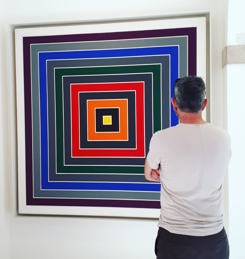 "Gray Scramble" (1968-69) by Frank Stella @ Collezione Peggy Guggenheim, Venezia