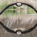 Photographer Steve Biro is the author of this amazing snapshot of an eagle and its symmetrical reflection in the water