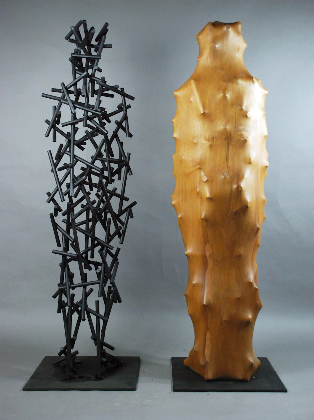 “Leather Concept – Character” (2015), 43 x 28 x 164 cm by Tung Ming-Chin