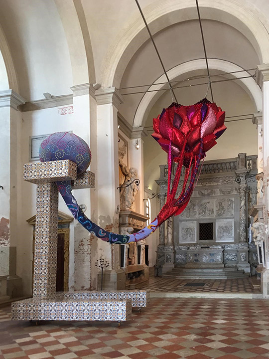 Joana Vasconcelos, Madragoa (2015-2019) in San Clemente Church, Venice
