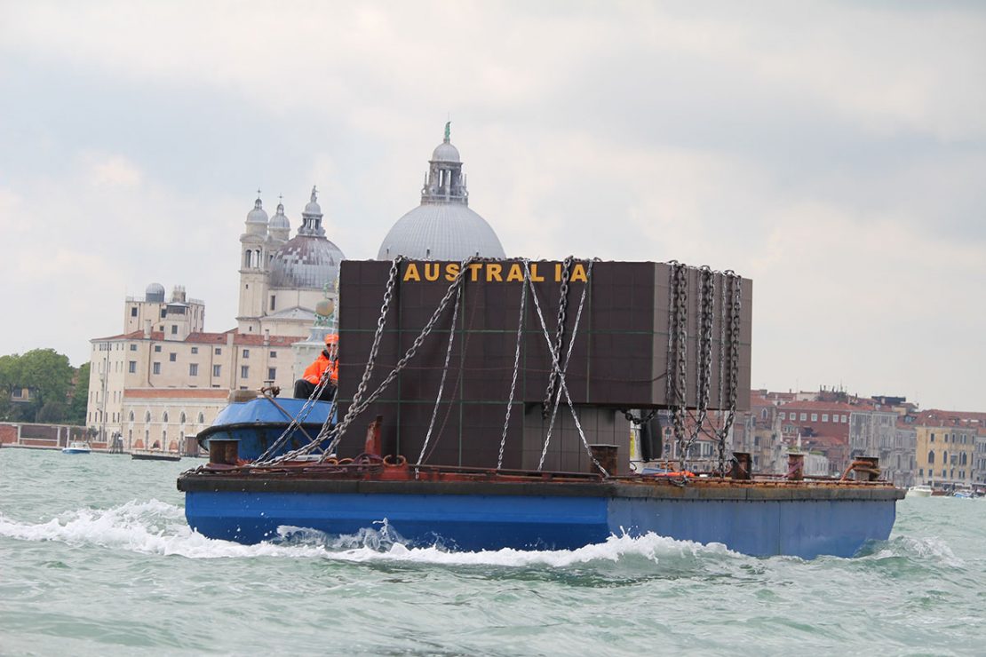 "We Don’t Really Need This / EMBASSY" by Richard Bell @ Venice. Photography by Caroline Gardam