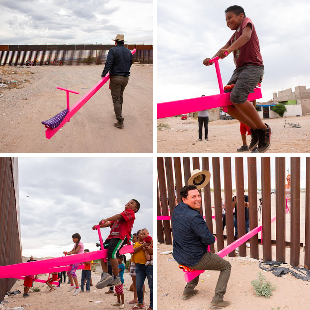 Ronald Rael e Virginia San Fratello @ US-Mexico border