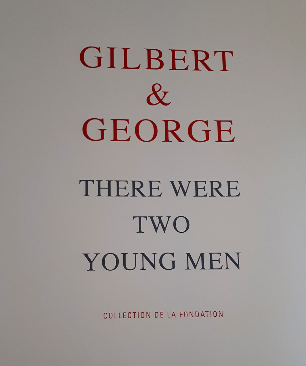 "There Were Two Young Men" (1971) by Gilbert And George @ Foundation Louis Vuitton, Paris