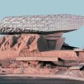 Mohammad Hassan Forouzanfar – Zaha Hadid’s Port House over Tepe Sialk in Kashan