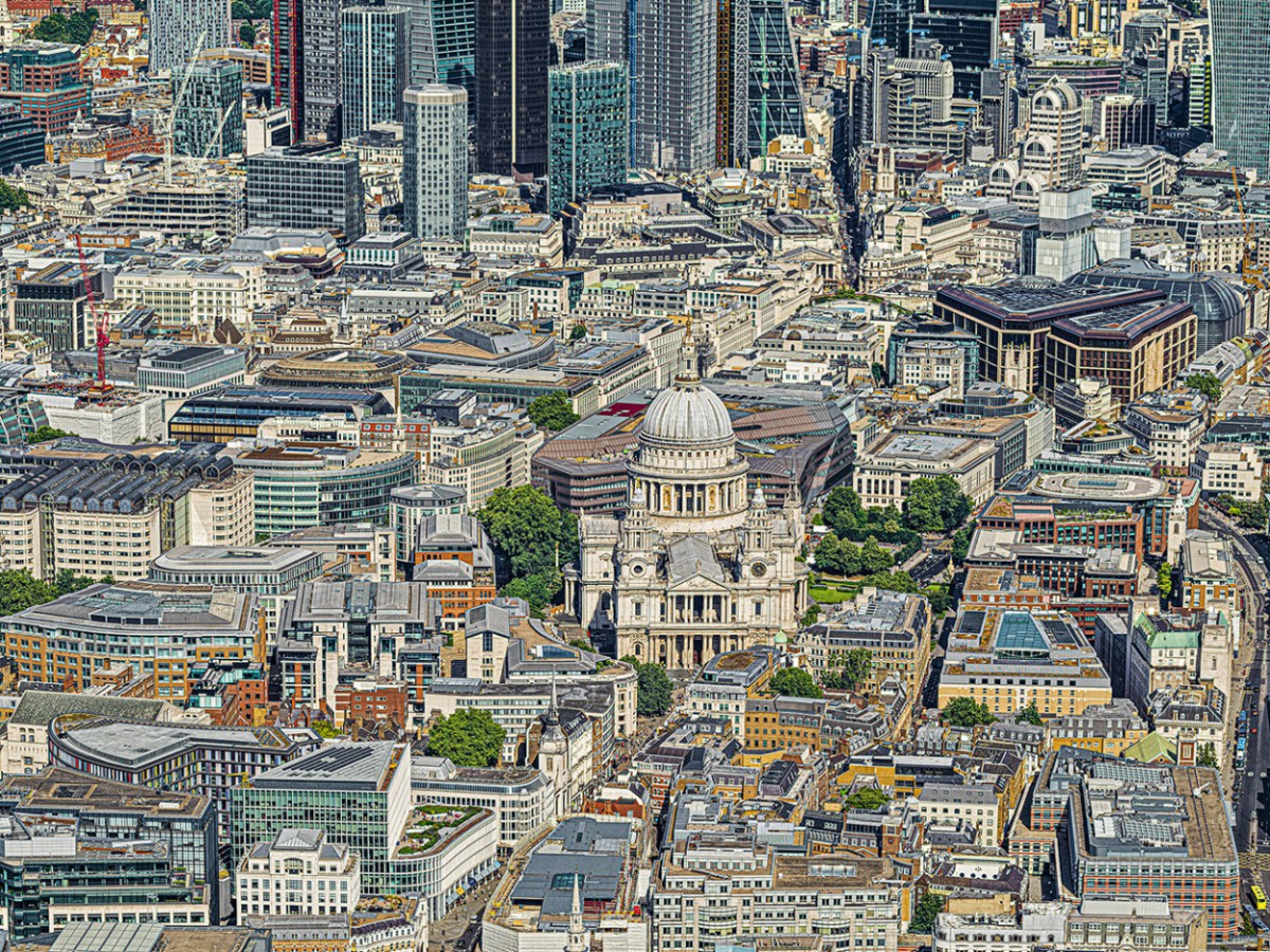 "Aerial Views: London" by Bernhard Lang