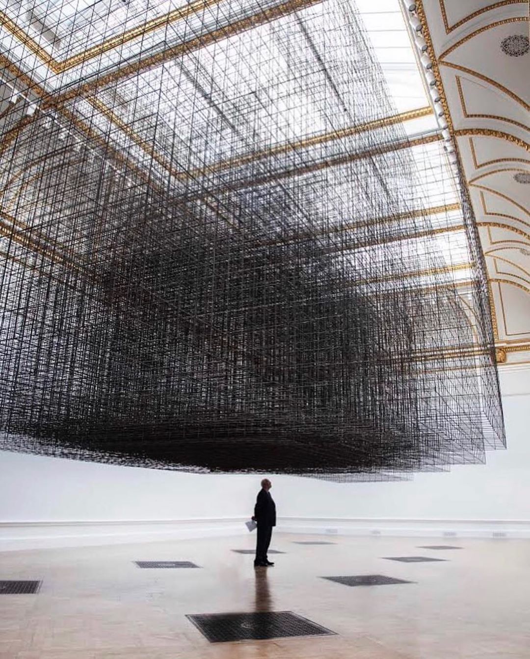 Antony Gormley, Matrix III, 2019. Installation view, ‘Antony Gormley’, Royal Academy of Arts, London, 21st September to 3rd December 2019.