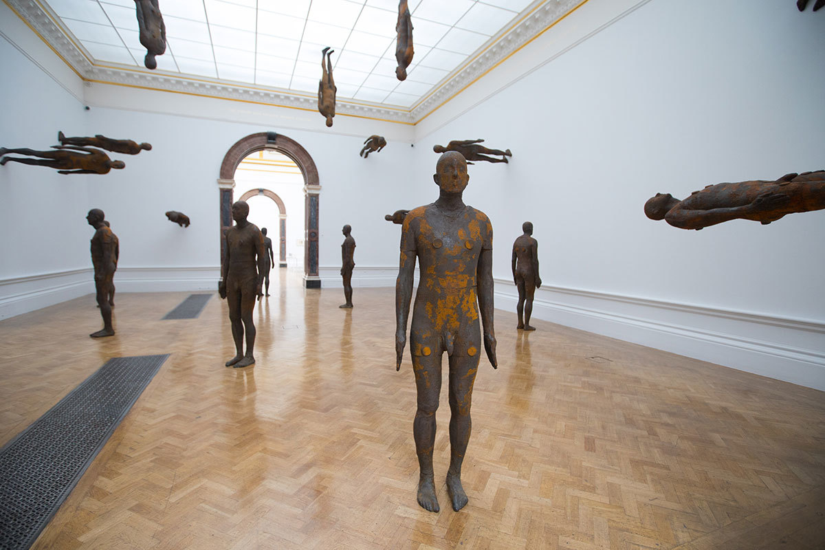 Antony Gormley, Lost Horizon I, 2008. Installation view, ‘Antony Gormley’, Royal Academy of Arts, London, 21 September to 3rd December 2019. PinchukArtCentre, Kiev, Ukraine.
