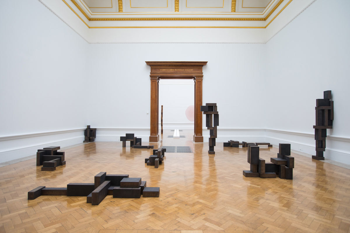Antony Gormley, Slabworks series, 2019. Installation view, ‘Antony Gormley’, Royal Academy of Arts, London, 21st September to 3rd December 2019.
