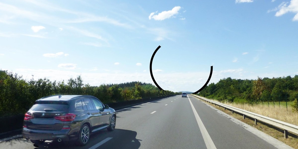 "Arc Majeur" by Bernar Venet @ Belgio