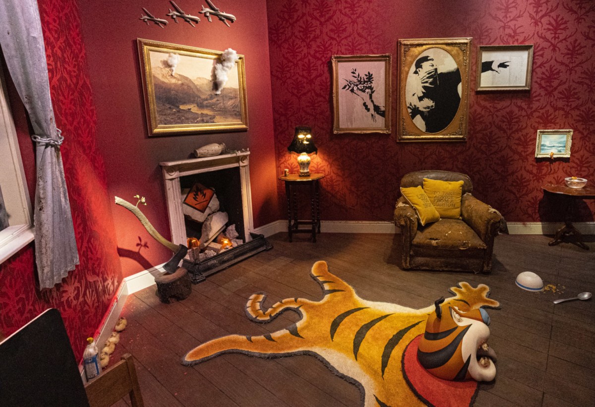 "Gross Domestic Product" by Banksy @ London