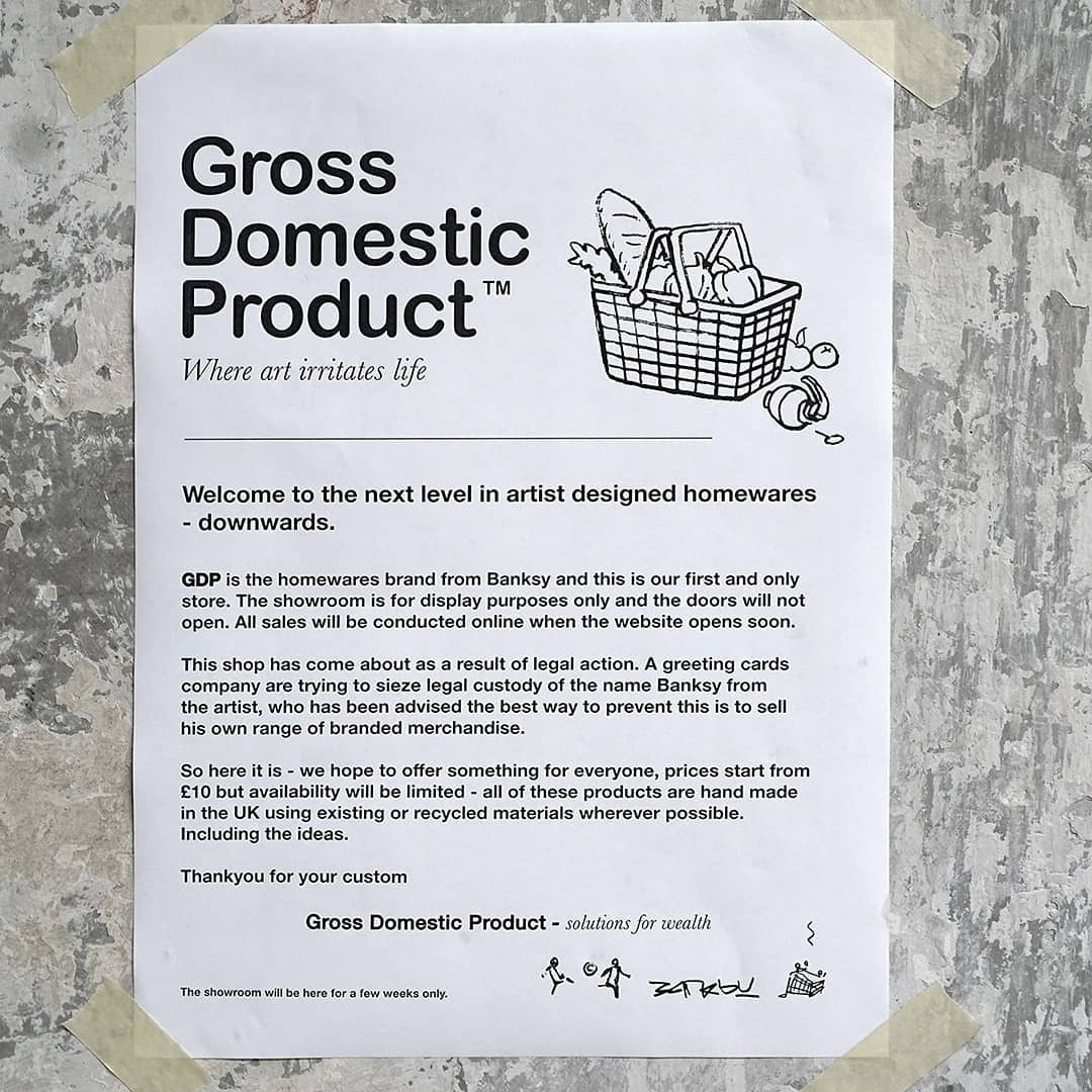 "Gross Domestic Product" by Banksy @ London