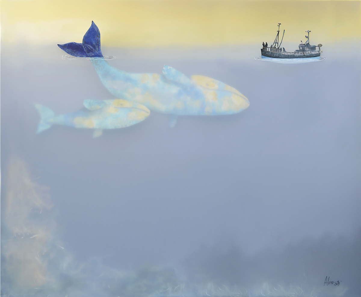 “What I learnt from whales” serie by Sonia Alins