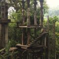 Las Pozas, Xilitla. E il giardino surrealista Edward James Garden. Las Pozas si trova vicino al villaggio di Xilitla, ed è un giardino con più di 80 acri