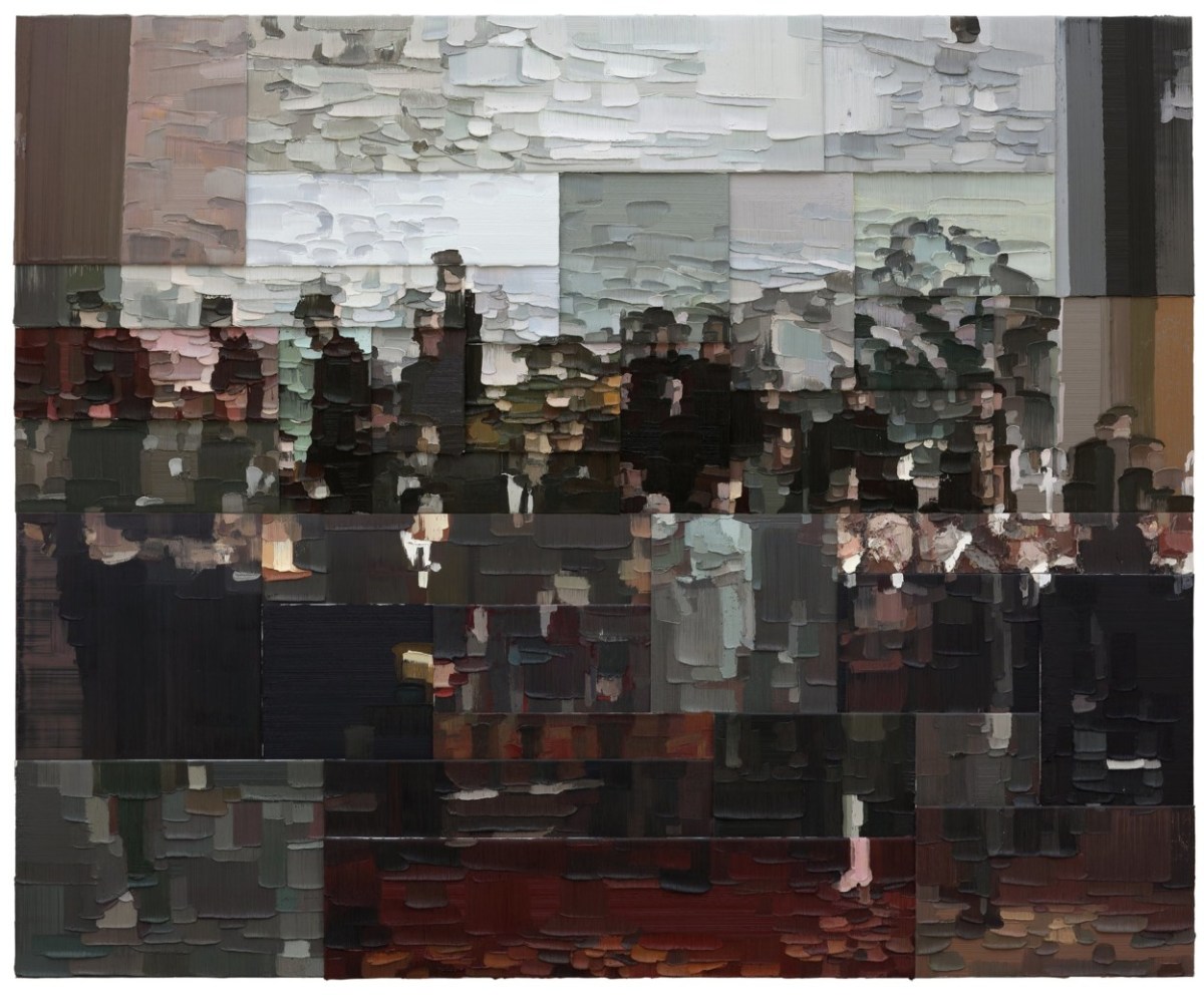 “Tempest” (2019), oil on canvas, 10′ 2 1/16 × 12′ 5 5/8 inches © Li Songsong, courtesy Pace Gallery