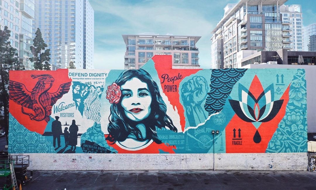 Obey Giant @ Los Angeles, USA Obey Giant @ Los Angeles, USA