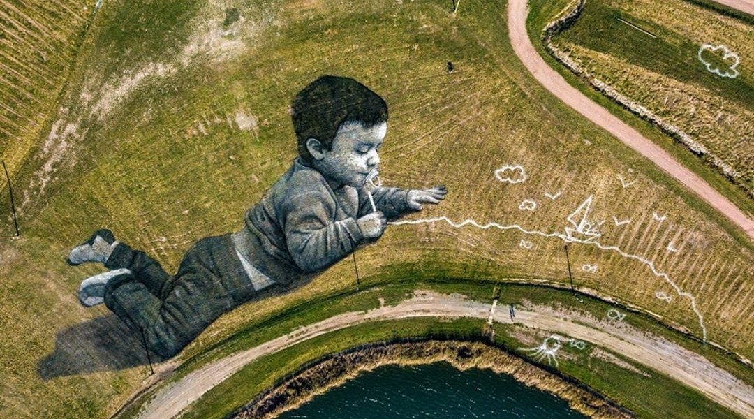 Saype @ Decazeville, France