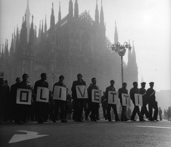 Sciopero dei lavoratori Olivetti © Archivio del lavoro