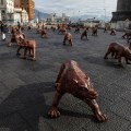 “Wolves Coming” by Liu Ruowang @ Napoli