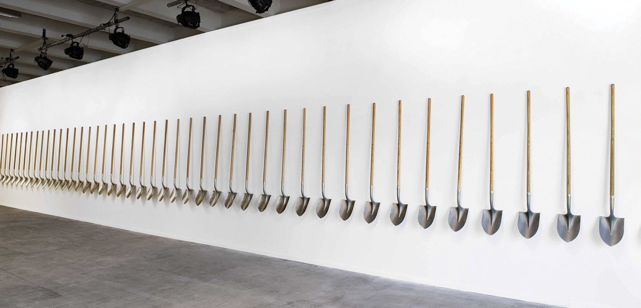 "Palas por Pistolas" by Pedro Reyes