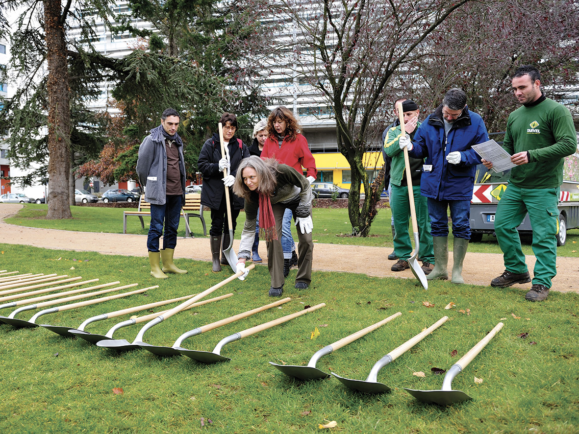 "Palas por Pistolas" by Pedro Reyes