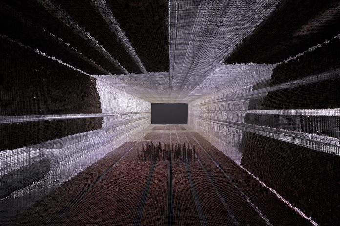 Studio Studio Studio, Gharfa, Edoardo Tresoldi detail, Diriyah Oasis, designed and curated by Designlab Experience © Roberto Conte