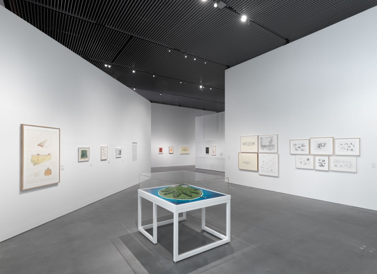 Agnes Denes, Installation view of Agnes Denes: Absolutes and Intermediates, October 9, 2019 – March 22, 2020. Photo: Dan Bradica.