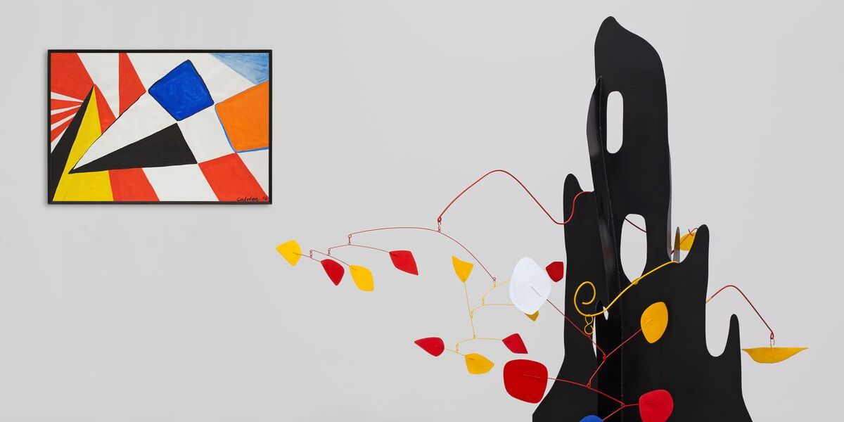 Installation view, ‘Calder’ at Hauser & Wirth St. Moritz, until 9 February 2020. © 2019 Calder Foundation, New York / Artists Rights Society (ARS), New York / ProLitteris, Zurich. Courtesy the Foundation and Hauser & Wirth