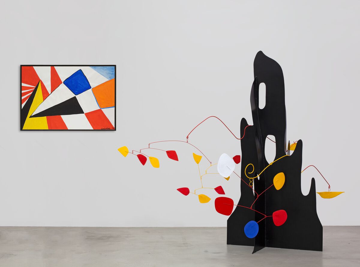 Installation view, ‘Calder’ at Hauser & Wirth St. Moritz, until 9 February 2020. © 2019 Calder Foundation, New York / Artists Rights Society (ARS), New York / ProLitteris, Zurich. Courtesy the Foundation and Hauser & Wirth