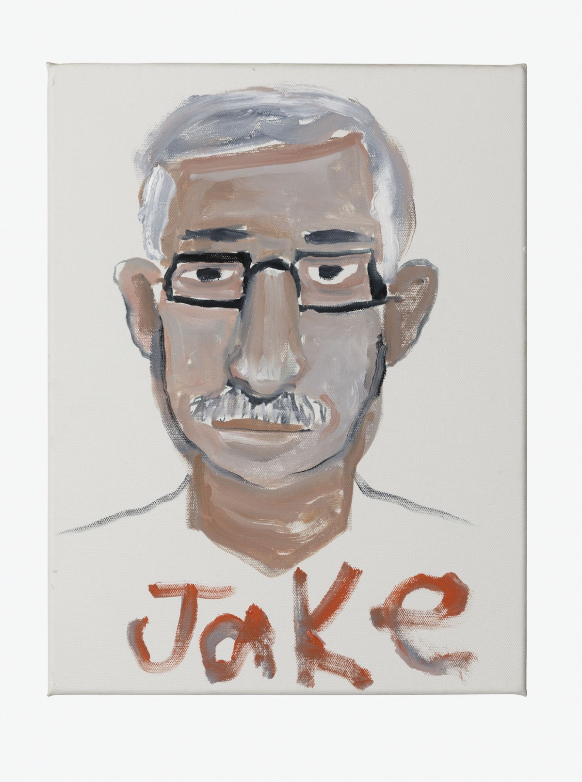 Jake Chapman, Painting for pleasure and profit: a piece of site -specific perfomance - based body art, 44 (Mr. Claudio Palmigiano), 2006, olio, tela e legno, 40,7x30,4 cm, Collezione Claudio e Maria Grazia Palmigiano